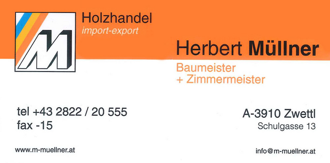Holzhandel Herbert Müllner Zwettl